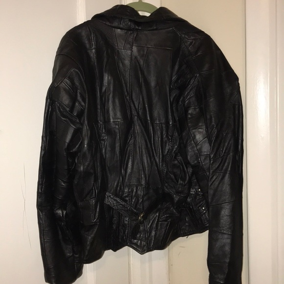 Vintage 70s leather jacket - Picture 2 of 2